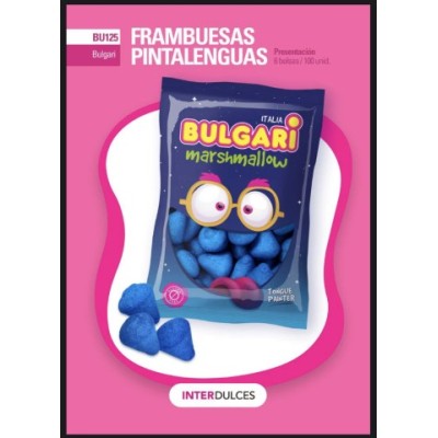 INTERDULCES FRAMBUESAS PINTALENGUAS 100U