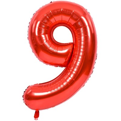 NUMERO ROJO -9- MEDIDA 101.6CM