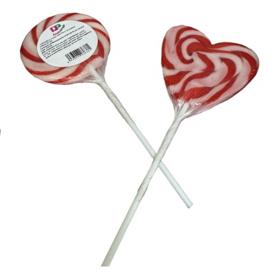 PIRULETA R.398 MIX CORAZON-REDONDA ROJO-BCO