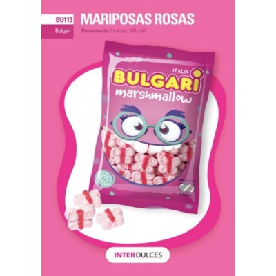 INTERDULCES ROSAS MARIPOSAS 100U