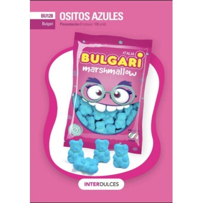 INTERDULCES OSOS AZULES 100U