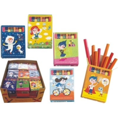 CHOCO CAJETILLA LAPICES COLORES 45U.