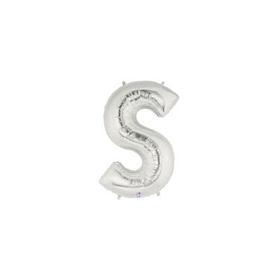 LETRA -S- PLATA MEDIDA 40.6CM