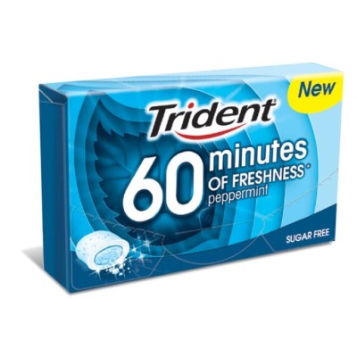 ESTUCHE TRIDENT 60MIN MENTA 16U