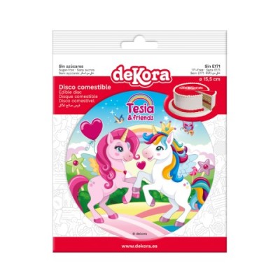 DISCO OBLEA UNICORNIO 20CM