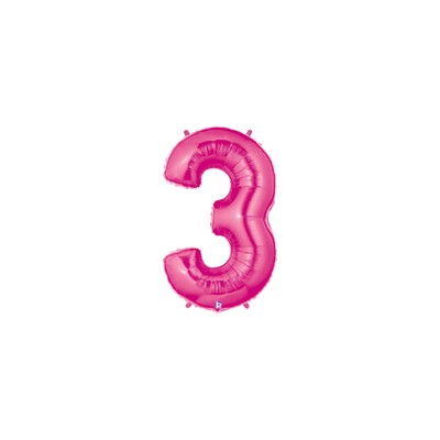 NUMERO ROSA -3- MEDIDA 102CM