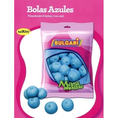 INTERDULCES BOLAS AZULES 100U