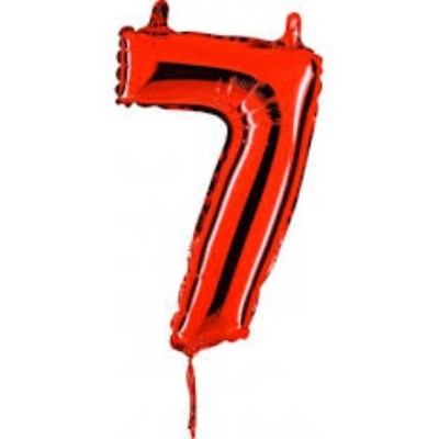 NUMERO ROJO -7- MEDIDA 101.6CM