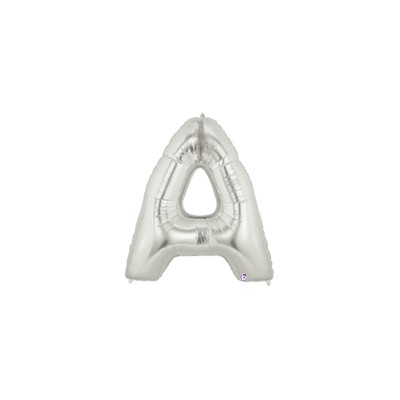 LETRA -A- PLATA MEDIDA 40.6CM