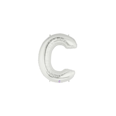 LETRA -C- PLATA MEDIDA 40.6CM