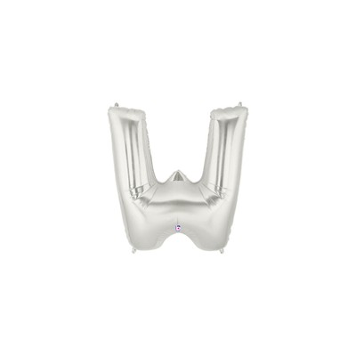 LETRA -W- PLATA MEDIDA 40.6CM