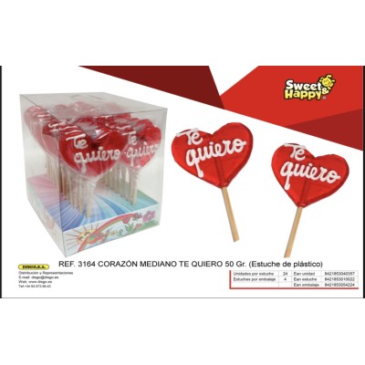 PIRULETA CARAMELO TE QUIERO 50GRSX24