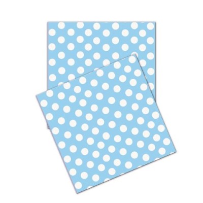 SERVILLETAS LUNARES AZUL