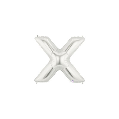 LETRA -X- PLATA MEDIDA 40.6CM
